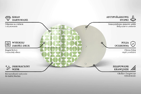 Kuchynská doska zo skla Vzor boho tvarov