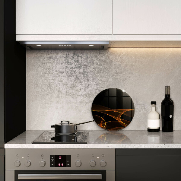 Kuchynská doska veľká zo skla Abstraktné línie