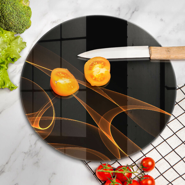 Kuchynská doska veľká zo skla Abstraktné línie