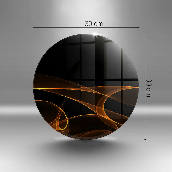 Kuchynská doska veľká zo skla Abstraktné línie