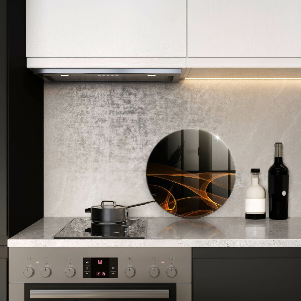 Kuchynská doska veľká zo skla Abstraktné línie