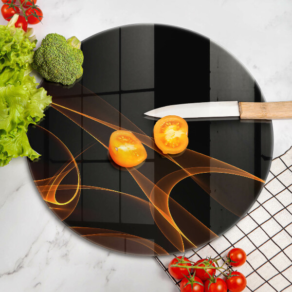 Kuchynská doska veľká zo skla Abstraktné línie