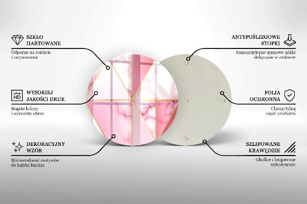 Kuchynská doska zo skla Geometrický mramor