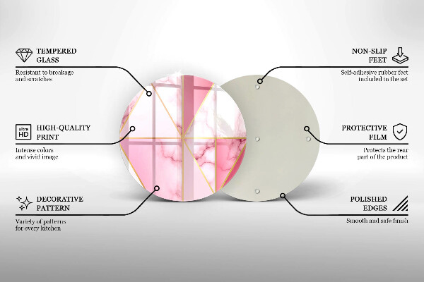 Kuchynská doska zo skla Geometrický mramor