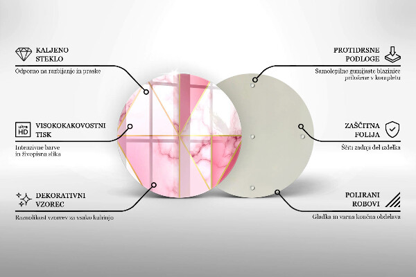 Kuchynská doska zo skla Geometrický mramor