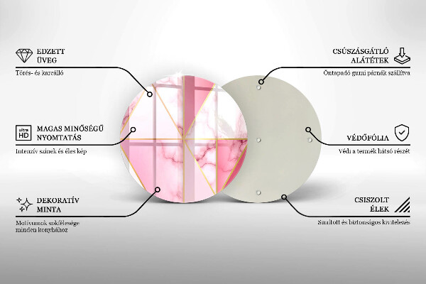 Kuchynská doska zo skla Geometrický mramor