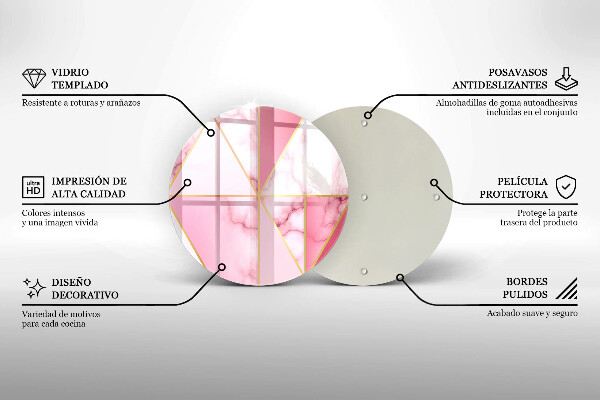 Kuchynská doska zo skla Geometrický mramor