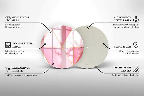 Kuchynská doska zo skla Geometrický mramor
