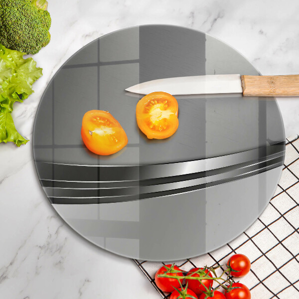 Kuchynská doska veľká zo skla Kovová abstrakcia