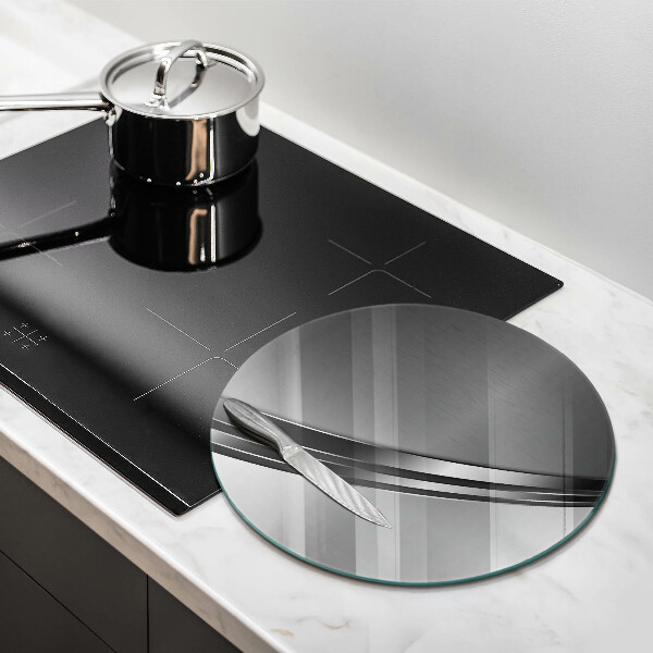 Kuchynská doska veľká zo skla Kovová abstrakcia