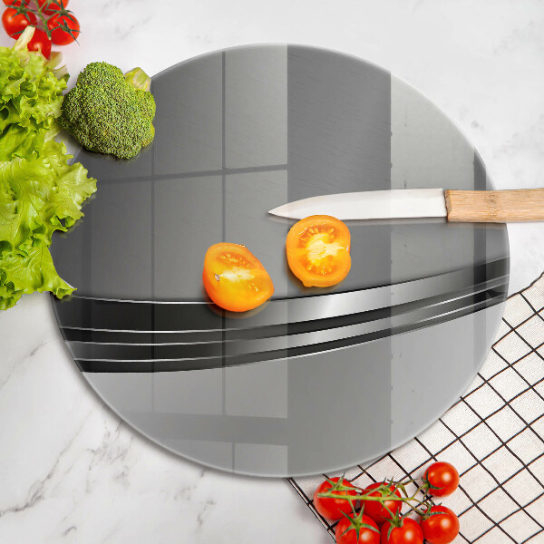 Kuchynská doska veľká zo skla Kovová abstrakcia