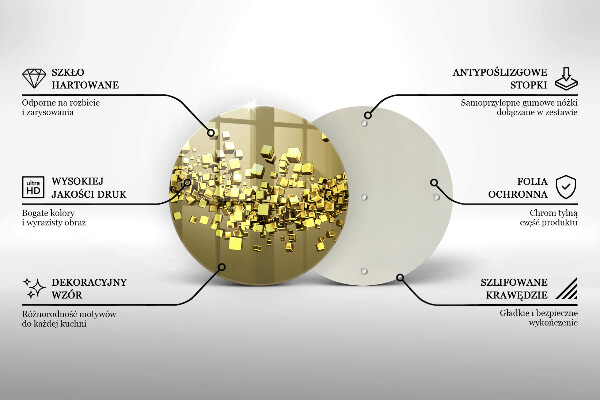 Kuchynská doska zo skla Abstraktná 3D geometria