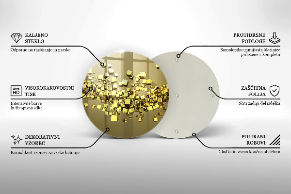 Kuchynská doska zo skla Abstraktná 3D geometria