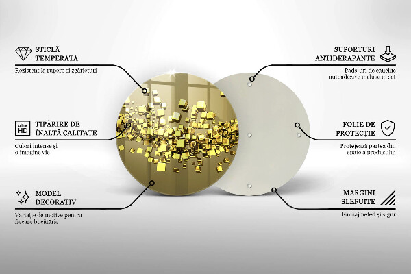 Kuchynská doska zo skla Abstraktná 3D geometria