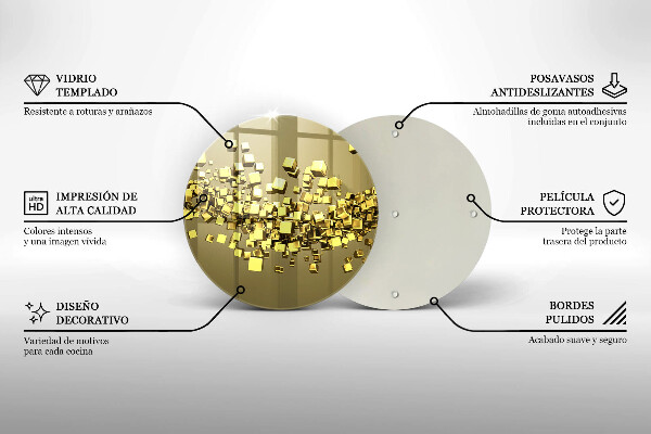 Kuchynská doska zo skla Abstraktná 3D geometria