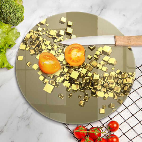 Kuchynská doska zo skla Abstraktná 3D geometria