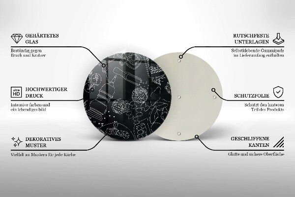 Kuchynská doska zo skla Kuchynské doplnky