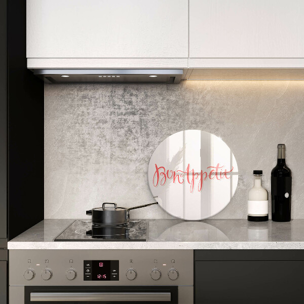 Kuchynská doska veľká zo skla Kuchynský nápis Bon Appetit