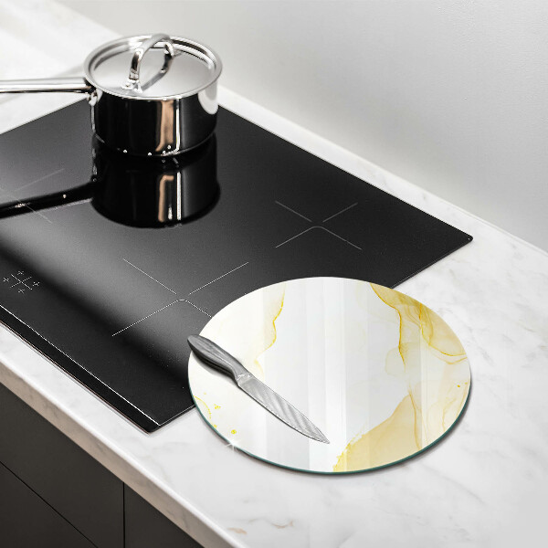 Kuchynská doska zo skla Zlatá abstrakcia