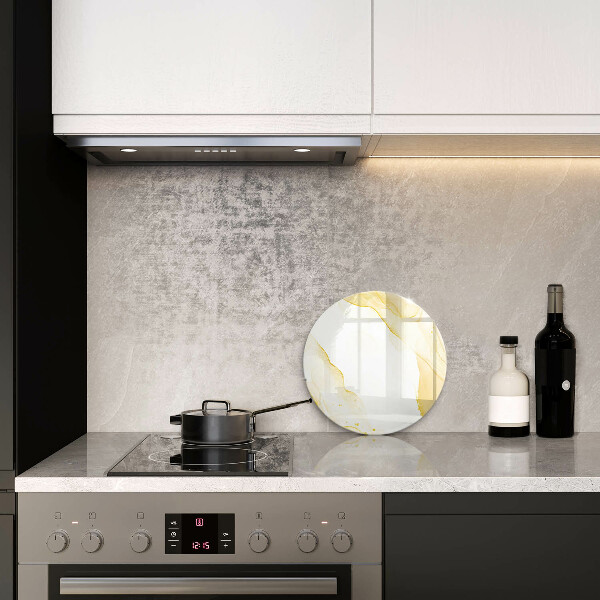 Kuchynská doska zo skla Zlatá abstrakcia