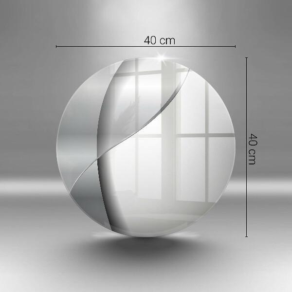 Kuchynská doska zo skla Strieborná kovová abstrakcia