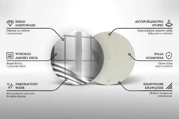 Kuchynská doska veľká zo skla Kovová konštrukcia