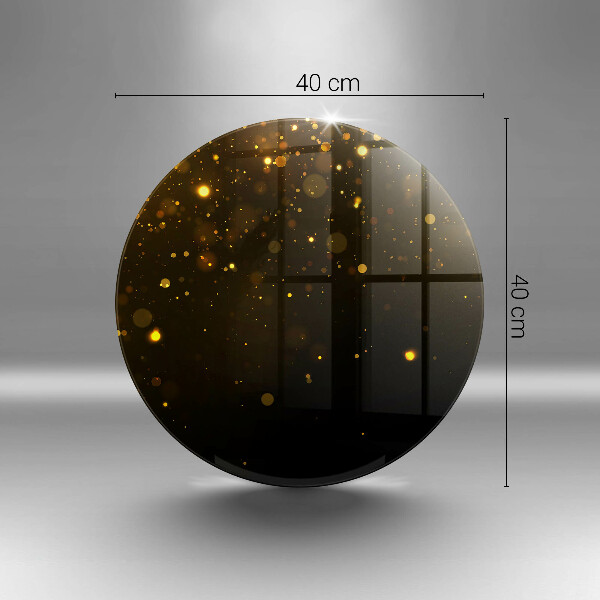 Kuchynská doska veľká zo skla Zlaté trblietky