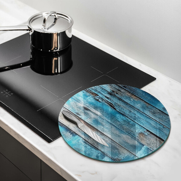 Kuchynská doska veľká zo skla Modré staré dosky