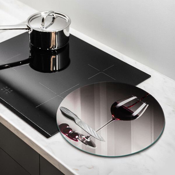 Kuchynská doska veľká zo skla Sklo a hrozno