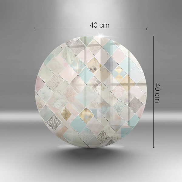 Kuchynská doska veľká zo skla Pastelové zloženie