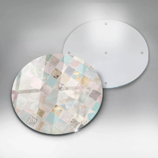 Kuchynská doska veľká zo skla Pastelové zloženie