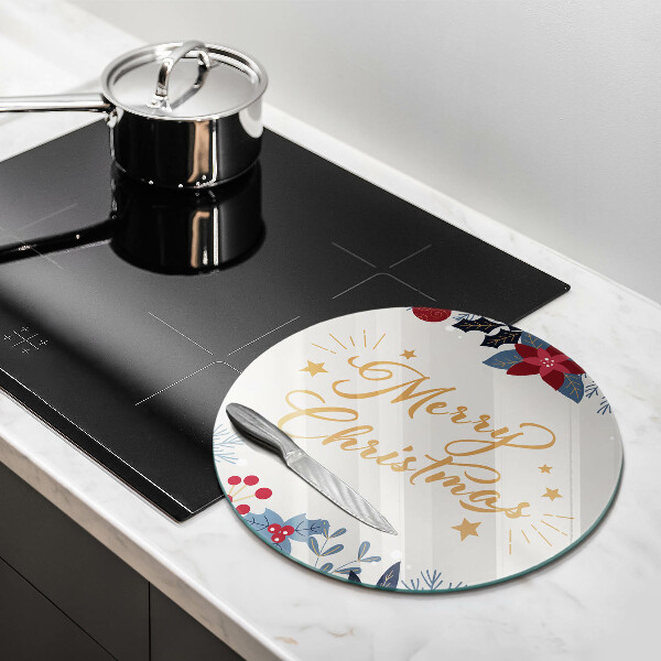 Kuchynská doska zo skla Merry Christmas