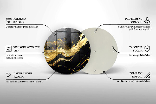 Kuchynská doska zo skla Elegantná abstrakcia