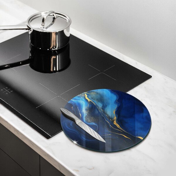 Kuchynská doska zo skla Kobaltová abstrakcia