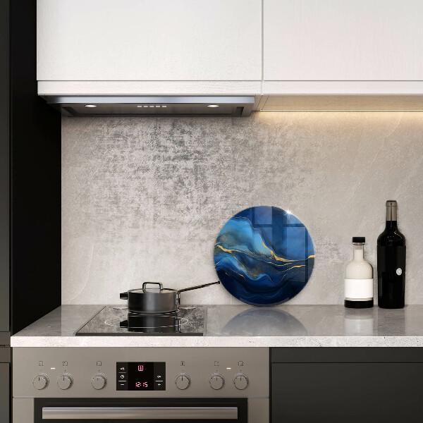 Kuchynská doska zo skla Kobaltová abstrakcia