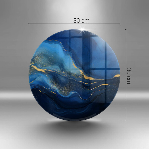 Kuchynská doska zo skla Kobaltová abstrakcia