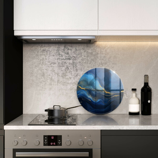 Kuchynská doska zo skla Kobaltová abstrakcia