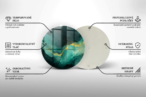 Kuchynská doska zo skla Fľaša zelená
