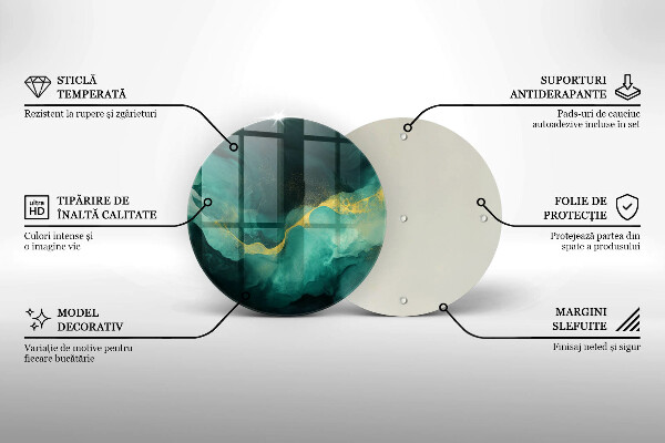 Kuchynská doska zo skla Fľaša zelená