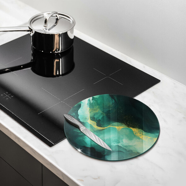 Kuchynská doska zo skla Fľaša zelená