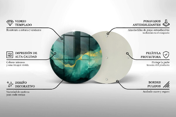 Kuchynská doska zo skla Fľaša zelená