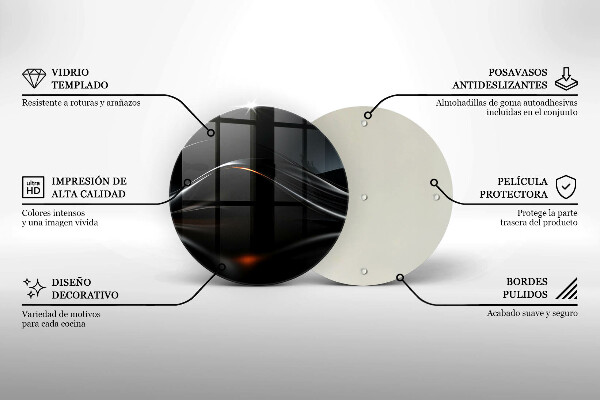 Kuchynská doska zo skla Abstraktný 3D dizajn