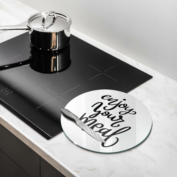 Kuchynská doska zo skla Enjoy your meal