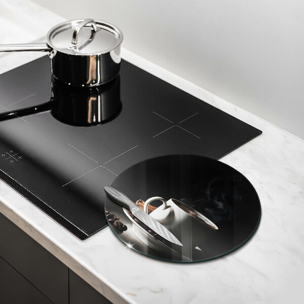 Kuchynská doska zo skla Šálka horúcej kávy