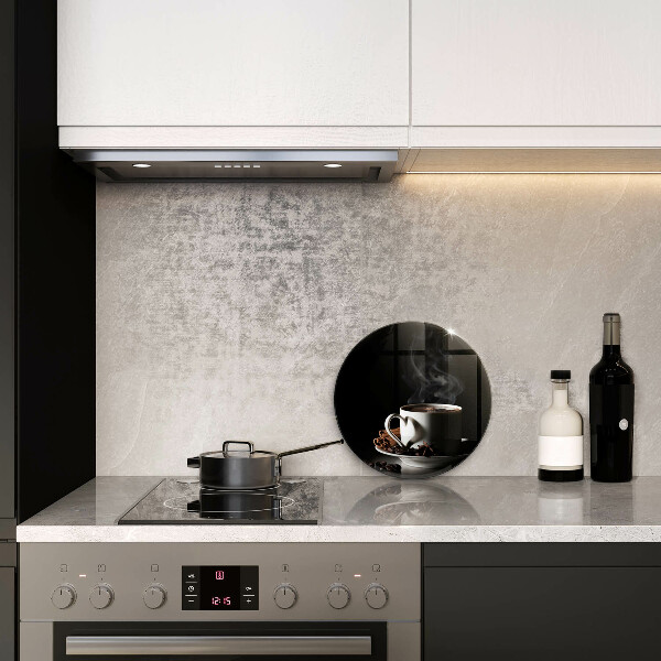 Kuchynská doska zo skla Šálka horúcej kávy