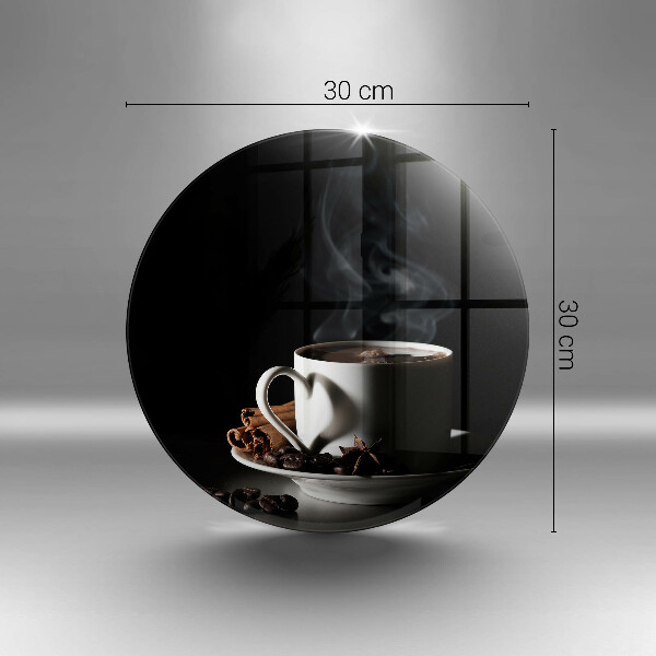 Kuchynská doska zo skla Šálka horúcej kávy