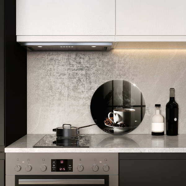 Kuchynská doska zo skla Šálka horúcej kávy