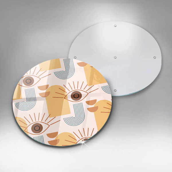 Kuchynská doska zo skla Boho vzor očí