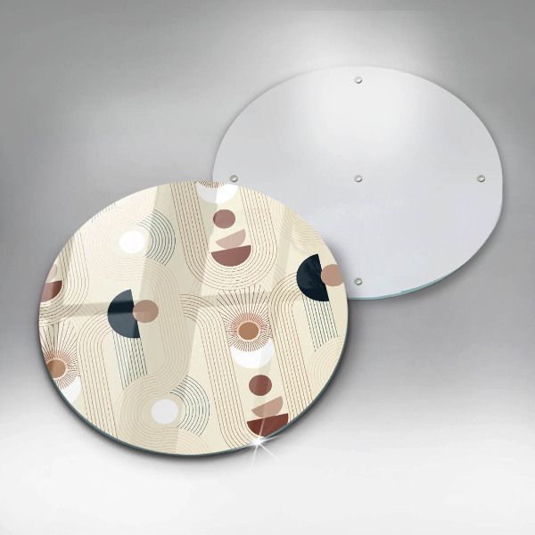 Kuchynská doska zo skla Boho geometrické tvary