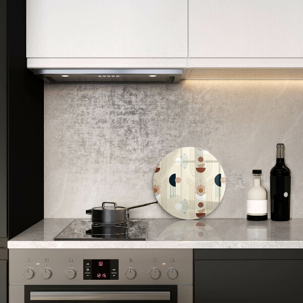 Kuchynská doska zo skla Boho geometrické tvary